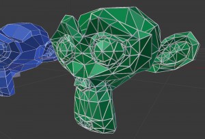 すべてのポリゴンが三角形に分割されています。これは、どのCGソフトにも持っていけるニュートラルなデータです。